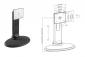 Free Standing Single LCD Monitor Stand from 13"-27" with Adjustable Height and Rotatable Free Standing Single LCD Monitor Stand from 13"-27" with Adjustable Height and Rotatable